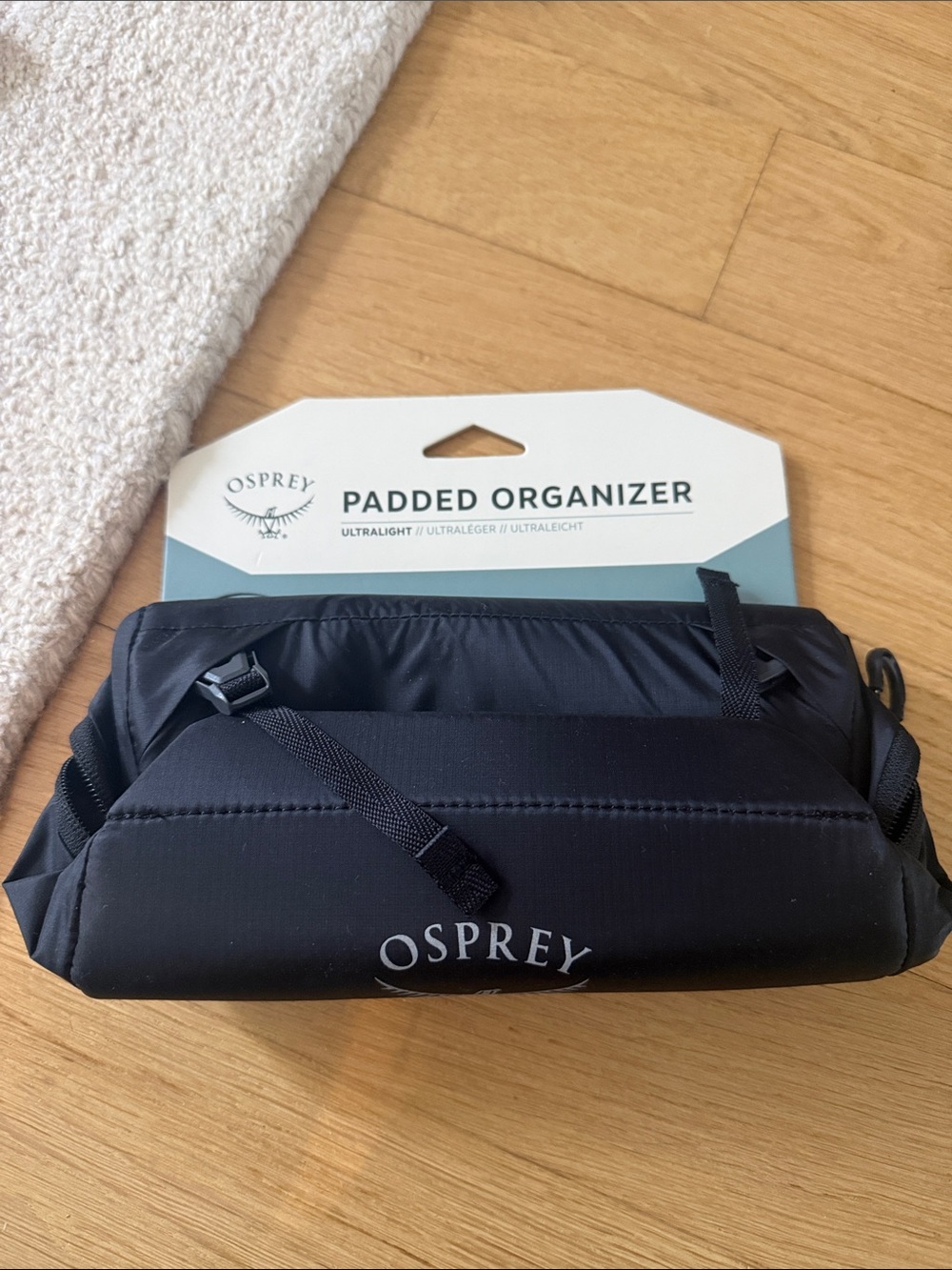 OSPREY Black Padded Organizer Travel Pouch